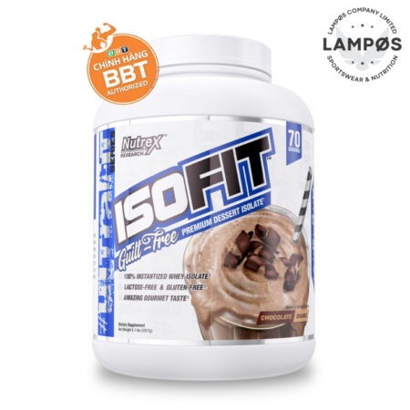 Nutrex ISOFIT 100% Whey Isolate Protein 2.3KG (70 Lần dùng)