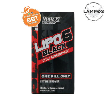 Nutrex Lipo 6 Black Fat Burner, Viên Uống Đốt Mỡ Giảm Cân (60 viên)