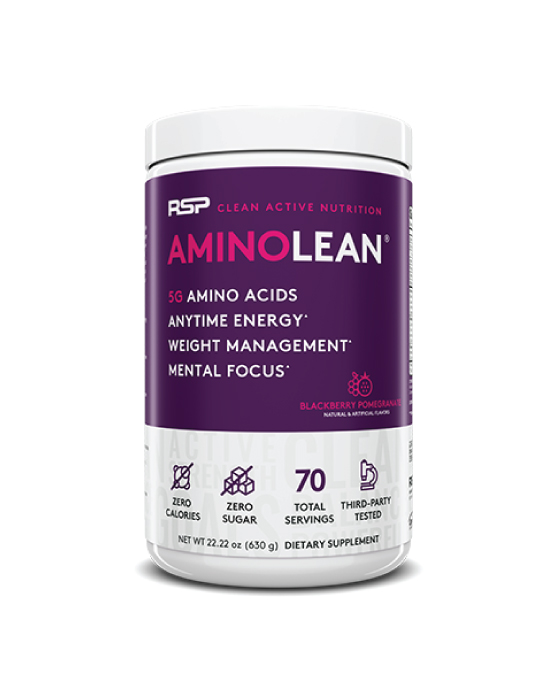 RSP Amino Lean, PreWorkout + EAA + Đốt Mỡ, 70 Lần dùng LAMPØS