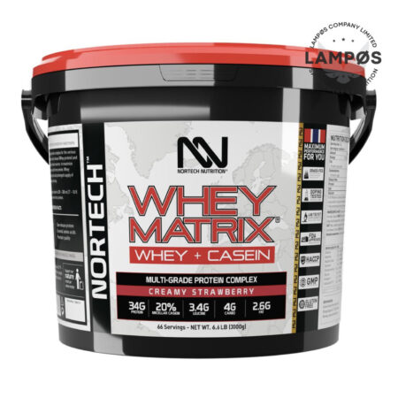 Sữa Tăng Cơ Whey Matrix của NorTech (3kg - 66 liều dùng)